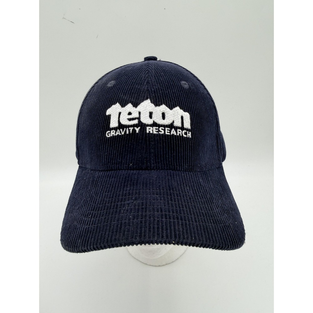 Teton Gravity Research Hat Cap Snap Back Blue Corduroy Ski Mens Outdoor